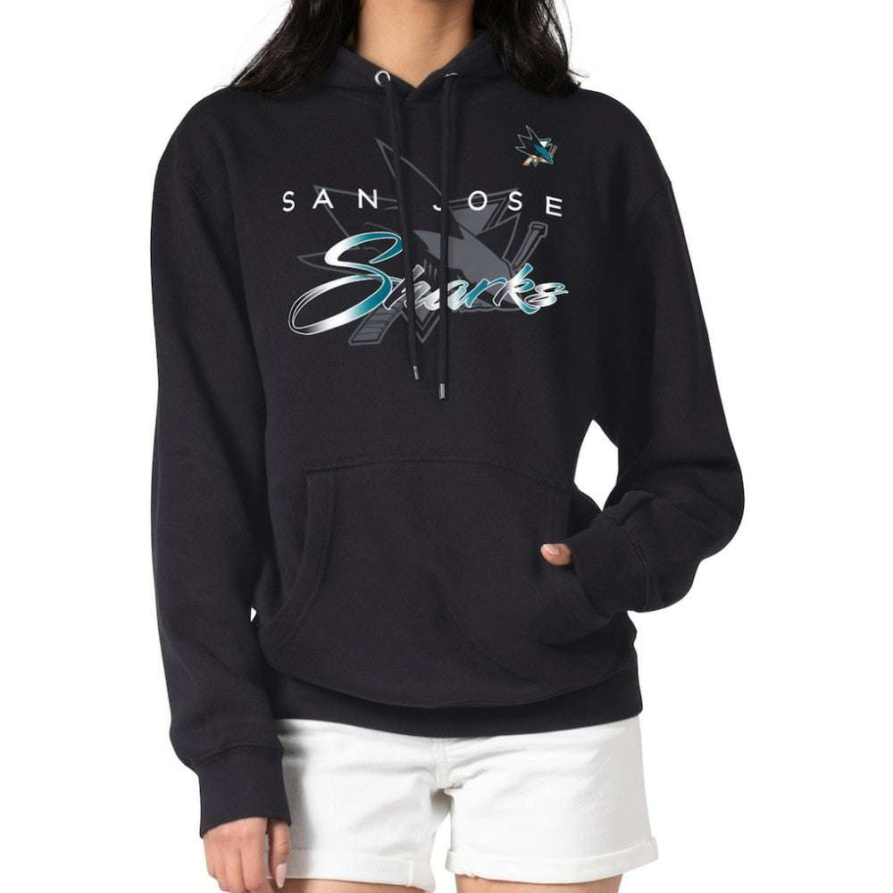 NHL San Jose Sharks G-III 4Her by Carl Banks Shadow Logo Fleece Pullover Hoodie