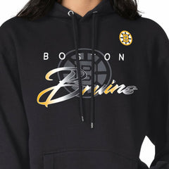 NHL Boston Bruins G-III 4Her by Carl Banks Shadow Logo Fleece Pullover Hoodie