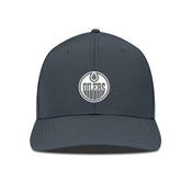 NHL Edmonton Oilers Levelwear Rise Slate & Snow Structured Flex Hat