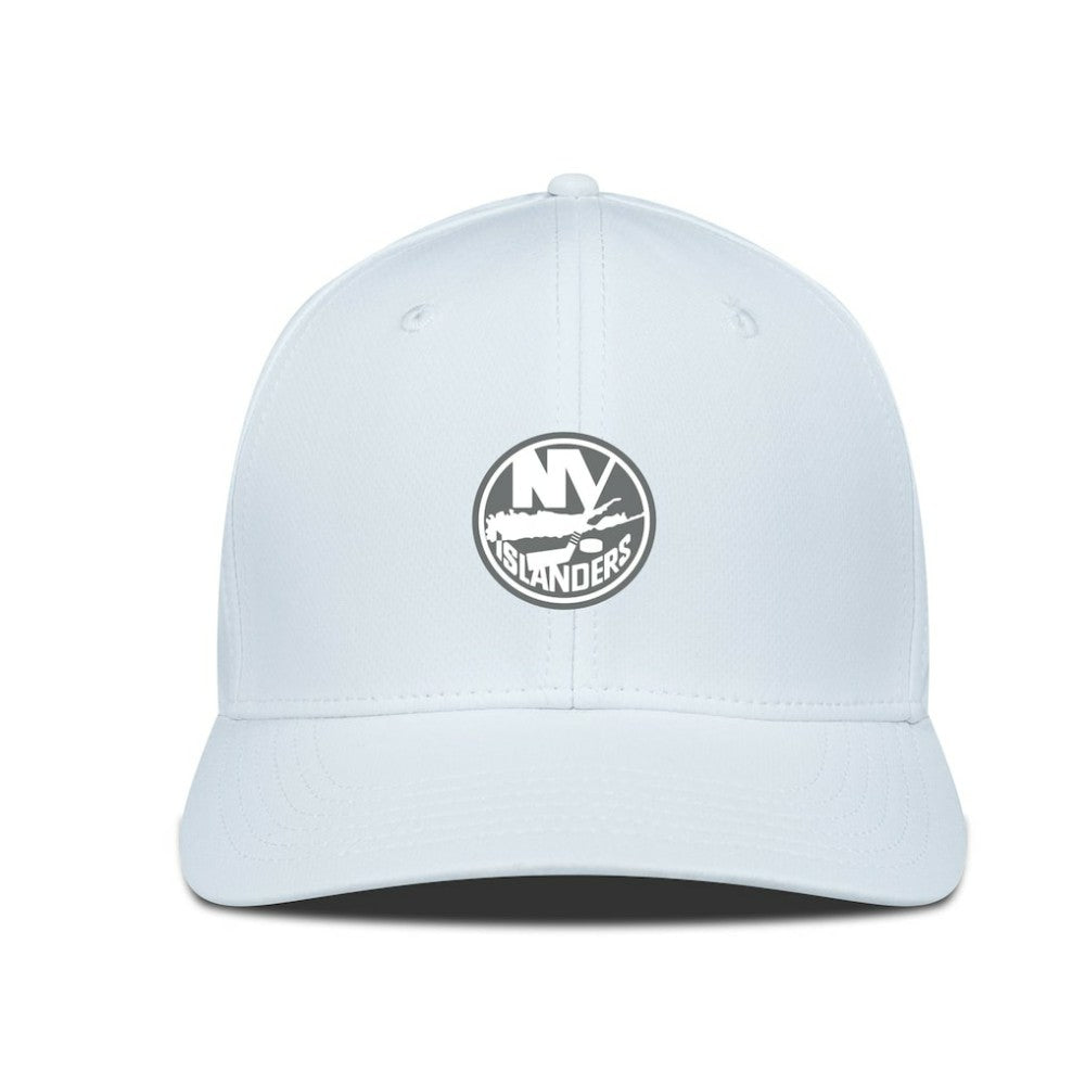 NHL New York Islanders Levelwear Rise Slate & Snow Structured Flex Hat