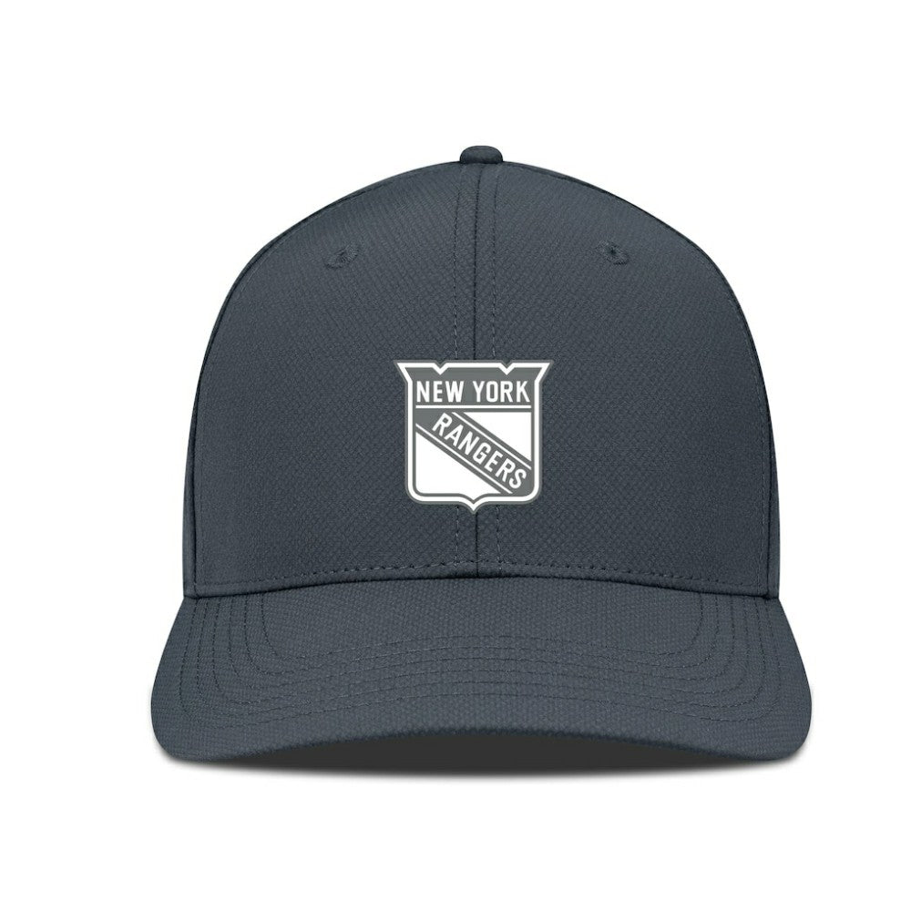 NHL New York Rangers Levelwear Rise Slate & Snow Structured Flex Hat