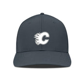 NHL Calgary Flames Levelwear Rise Slate & Snow Structured Flex Hat