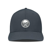 NHL Buffalo Sabres Levelwear Rise Slate & Snow Structured Flex Hat