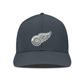 NHL Detroit Red Wings Levelwear Rise Slate & Snow Structured Flex Hat