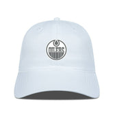 NHL Edmonton Oilers Levelwear Matrix Slate & Snow Unstructured Adjustable Hat