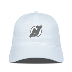 NHL New Jersey Devils Levelwear Matrix Slate & Snow Unstructured Adjustable Hat