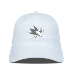 NHL San Jose Sharks Levelwear Matrix Slate & Snow Unstructured Adjustable Hat