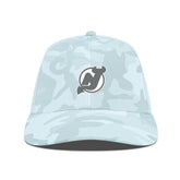 NHL New Jersey Devils Levelwear Clash Slate & Snow Meshback Flex Hat