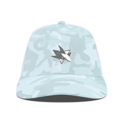 NHL San Jose Sharks Levelwear Clash Slate & Snow Meshback Flex Hat