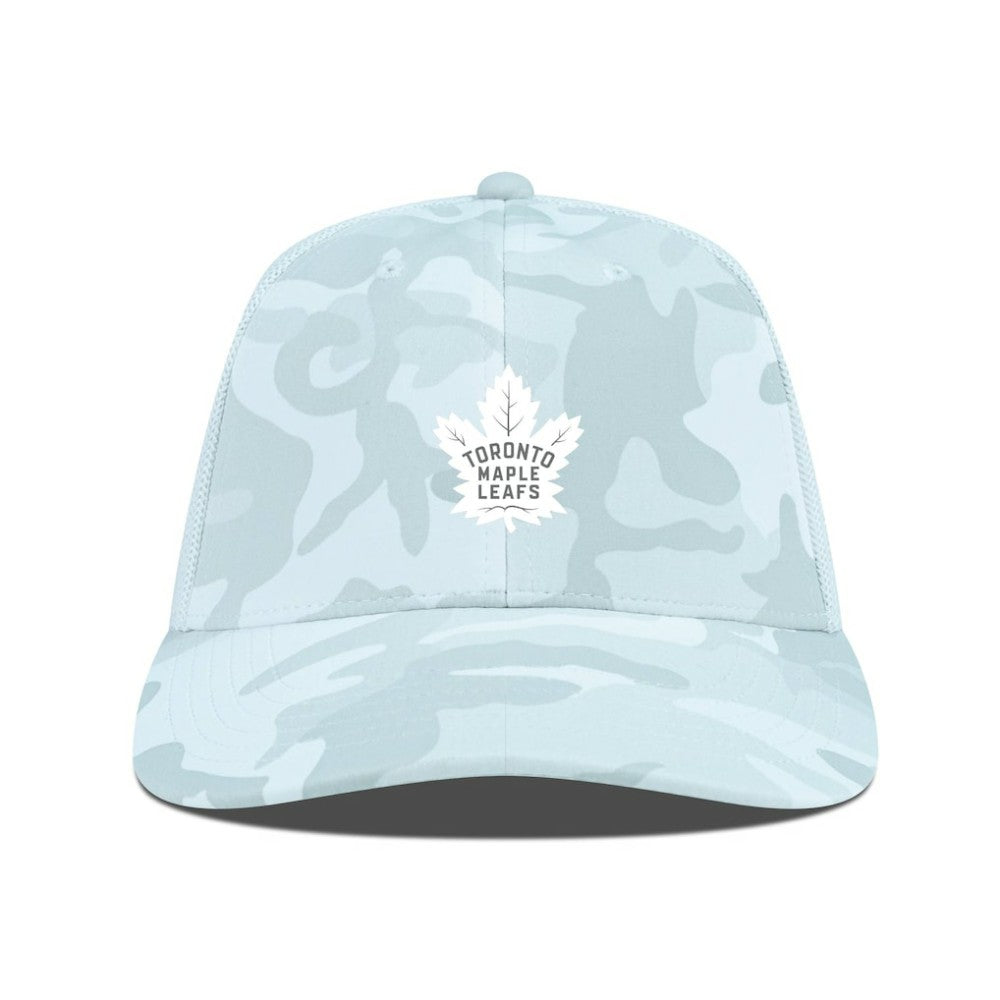 NHL Toronto Maple Leafs Levelwear Clash Slate & Snow Meshback Flex Hat