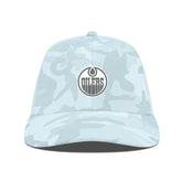 NHL Edmonton Oilers Levelwear Clash Slate & Snow Meshback Flex Hat