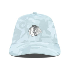 NHL Chicago Blackhawks Levelwear Clash Slate & Snow Meshback Flex Hat