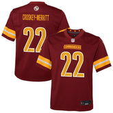 Jacory Croskey-Merritt Youth Team Game Jersey - Washington Commanders Jerseys