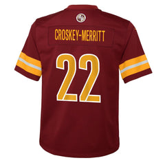 Jacory Croskey-Merritt Youth Team Game Jersey - Washington Commanders Jerseys