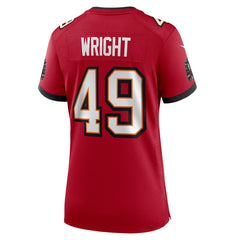 Owen Wright Women's Team Game Jersey - Tampa Bay Buccaneers Jerseys
