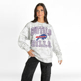 Gameday Couture Women's Whiteout Oversized Premium Fleece Sweatshirt - Buffalo Bills Sweatshirts