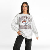 Gameday Couture Women's Whiteout Oversized Premium Fleece Sweatshirt - Denver Broncos Sweatshirts