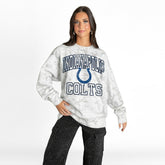 Gameday Couture Women's Whiteout Oversized Premium Fleece Sweatshirt - Indianapolis Colts Sweatshirts
