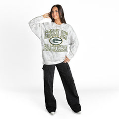 Gameday Couture Women's Whiteout Oversized Premium Fleece Sweatshirt - Green Bay Packers Sweatshirts