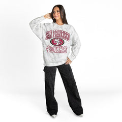 Gameday Couture Women's Whiteout Oversized Premium Fleece Sweatshirt - San Francisco 49ers Sweatshirts