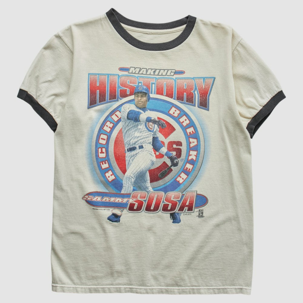 White Chicago Cubs Starter 1996 T-Shirt