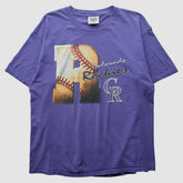 Purple Colorado Rockies Lee Apparel 90s T-Shirt