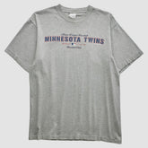 Heather Gray Minnesota Twins Majestic 2002 T-Shirt