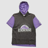 Black Colorado Rockies Starter 90s Pullover Sweatshirt