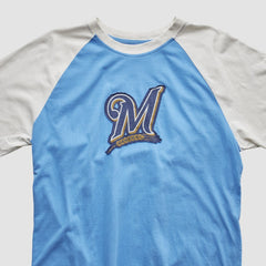 Light Blue Milwaukee Brewers 2000s T-Shirt