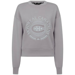 NHL Montreal Canadiens Levelwear Women's Slate & Snow Sponge Tri-Blend Sweatshirt