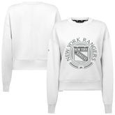 NHL New York Rangers Levelwear Women's Slate & Snow Sponge Tri-Blend Sweatshirt
