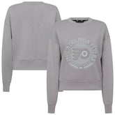NHL Philadelphia Flyers Levelwear Women's Slate & Snow Sponge Tri-Blend Sweatshirt