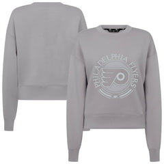NHL Philadelphia Flyers Levelwear Women's Slate & Snow Sponge Tri-Blend Sweatshirt