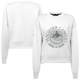 NHL Vancouver Canucks Levelwear Women's Slate & Snow Sponge Tri-Blend Sweatshirt