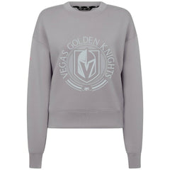 NHL Vegas Golden Knights Levelwear Women's Slate & Snow Sponge Tri-Blend Sweatshirt