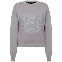 NHL Columbus Blue Jackets Levelwear Women's Slate & Snow Sponge Tri-Blend Sweatshirt