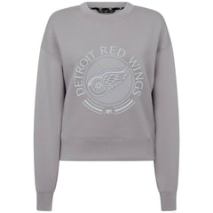 NHL Detroit Red Wings Levelwear Women's Slate & Snow Sponge Tri-Blend Sweatshirt