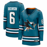 NHL Sam Dickinson San Jose Sharks Fanatics Women's Home Breakaway Jersey