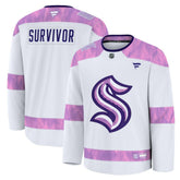 NHL Seattle Kraken Fanatics Hockey Fights Cancer Survivor Practice Jersey