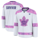 NHL Toronto Maple Leafs Fanatics Hockey Fights Cancer Survivor Practice Jersey