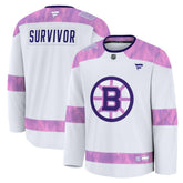 NHL Boston Bruins Fanatics Hockey Fights Cancer Survivor Practice Jersey