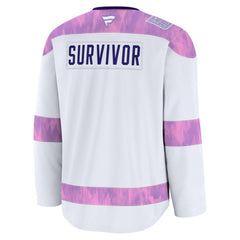 NHL New Jersey Devils Fanatics Hockey Fights Cancer Survivor Practice Jersey