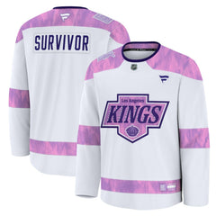 NHL Los Angeles Kings Fanatics Hockey Fights Cancer Survivor Practice Jersey