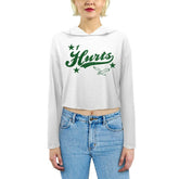 Jalen Hurts Majestic Threads Women's Glitter Wordmark Hoodie - Philadelphia Eagles Hoodies