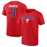 Red Bryce Harper Philadelphia Phillies Winning Streak Name & Number T-Shirt