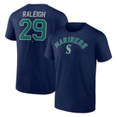 Navy Cal Raleigh Seattle Mariners Winning Streak Name & Number T-Shirt