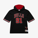 Mitchell & Ness Dennis Rodman Chicago Bulls Mesh Name & Number Short Sleeve Hoodie sale