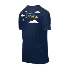 Navy Houston Astros New Era MLB x Simpsons 2026 Collab Clouds T-Shirt