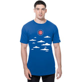 Royal Chicago Cubs New Era MLB x Simpsons 2026 Collab Clouds T-Shirt