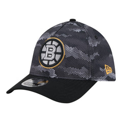 NHL Boston Bruins New Era Zero Dark 39THIRTY Flex Hat